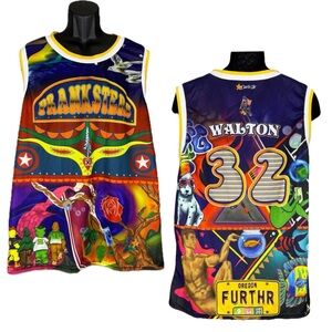 Eugene Emeralds Bill Walton Merry Prankers Further Bus Grateful Dead Jersey XL